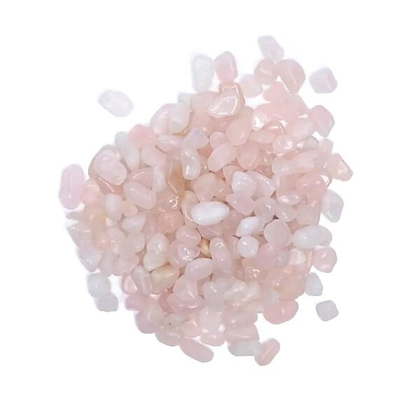Rosenquarz Trommelsteine A/B-Qualität -- ±800 g; ±0.5-2.5 cm