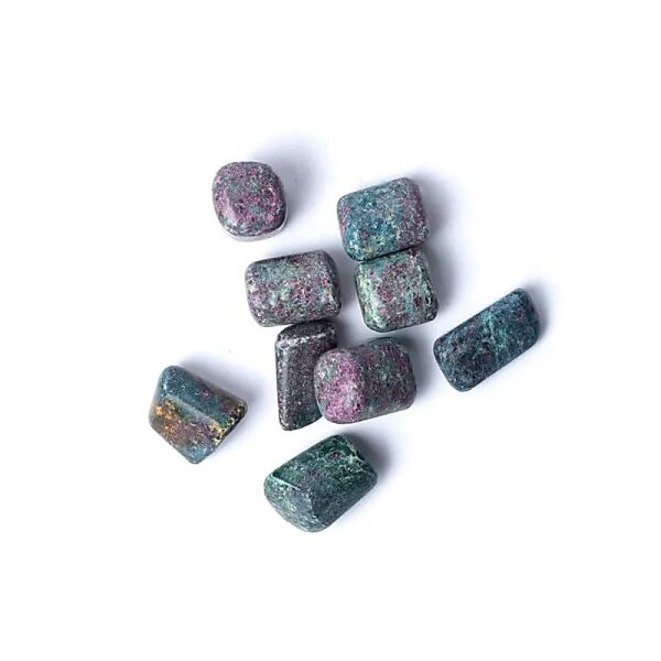 Rubin in Fuchsit getrommelte Steine A Qualität -- ±1,5-3,5cm; ±300g