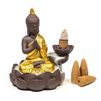 Rückfluss Wasserfall Weihrauchbrenner Buddha --...