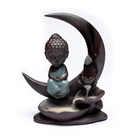 Rückfluss Wasserfall Weihrauchbrenner Buddha Mond --...