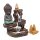 R&uuml;ckfluss Wasserfall Weihrauchbrenner Kleiner Buddha -- 12x9x7 cm