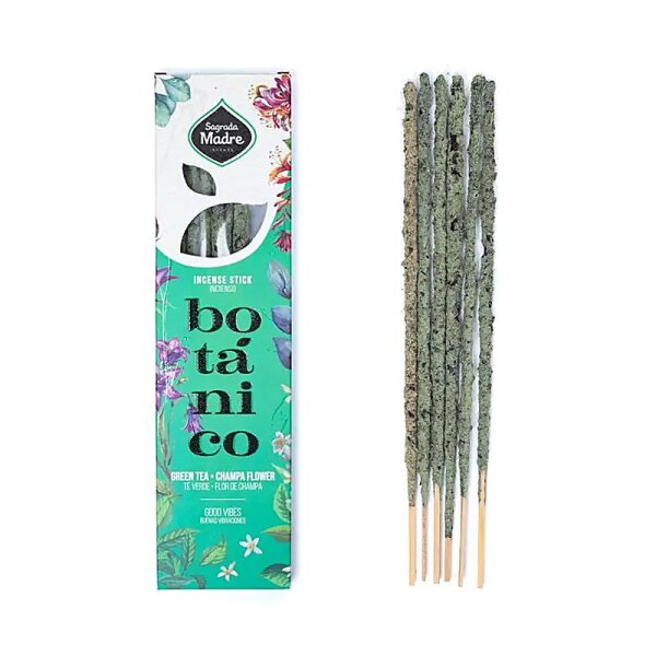 Sagrada Madre Botanico Räucherwerk Grüner Tee & Champa -- ±20g
