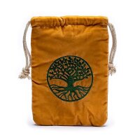 Samt Tasche mit Lebensbaum -- 19x13cm