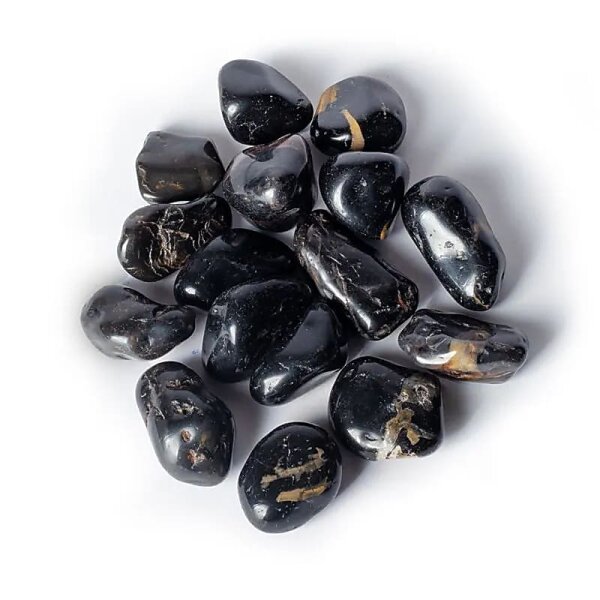 Scharzer Onyx Trommelsteine A-Qualität -- ±3-8 cm; ±500 g