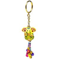 Schlüsselanhänger Ganesh -- 13cm; 15gr