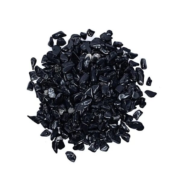 Schwarzer Turmalin Trommelsteine A/B-Qualität --  -- ±800g; ±0.5-2.5cm