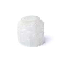 Selenit Eisberg Teelichthalter -- ±8x8cm