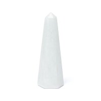 Selenit Obelisk -- ±15x5cm