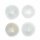 Selenit satinierte runde Schale -- &plusmn;8x8x2,5cm