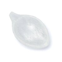 Selenit Schale Blatt -- ±10x7x2,5cm