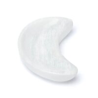 Selenit Schale in Mondform -- ±13x6x3cm