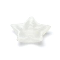 Selenit Schale in Sternform -- ±10x2,5cm