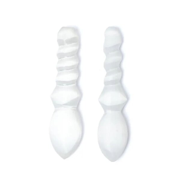 Selenit Spirale Athame -- ±15x4x2cm 130-150g