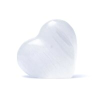 Selenit stehendes Herz -- ±8cm