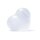 Selenit stehendes Herz -- &plusmn;8cm