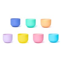 SET 7 Kristallklangschalen Macaron Design 432 hz + 2...