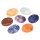 SET 7 ovale Chakrasteine -- 4x2.7 cm