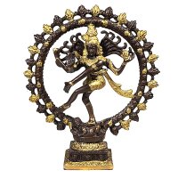 Shiva Nataraj Messing zweifarbig grösser -- 2340 g;...