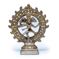 Shiva Nataraja Messing doppelter Ring 2farbig -- 436 g;...