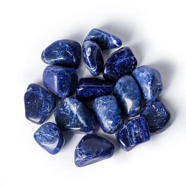 Sodalit Trommelsteine A- Qualität -- ±3-8 cm; ±500 g