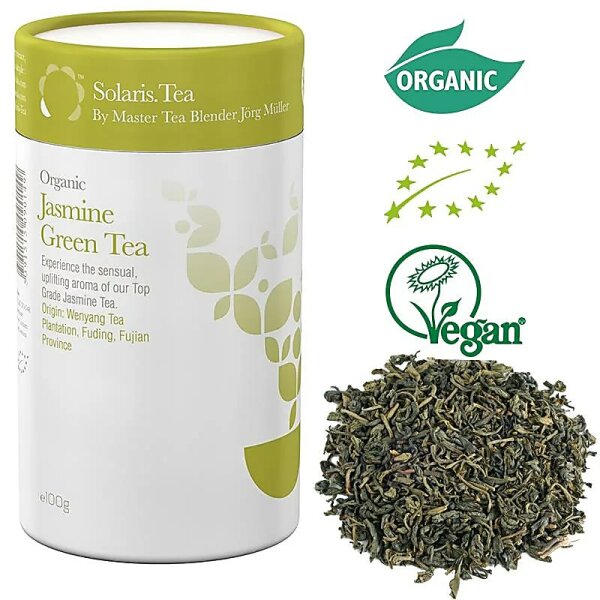 Solaris Biologischer Grüner Jasmintee - loser Tee -- 100 g