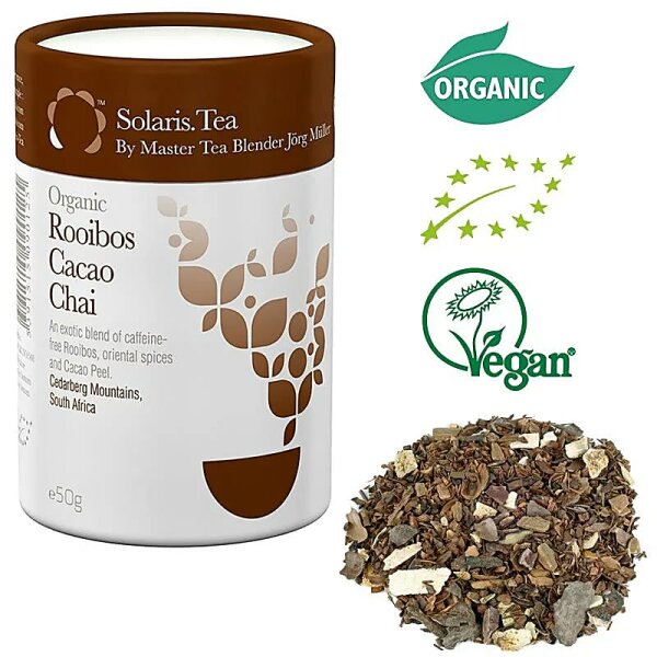 Solaris Biologischer Rooibos Kakao Chai Tee loser Tee -- 50 g