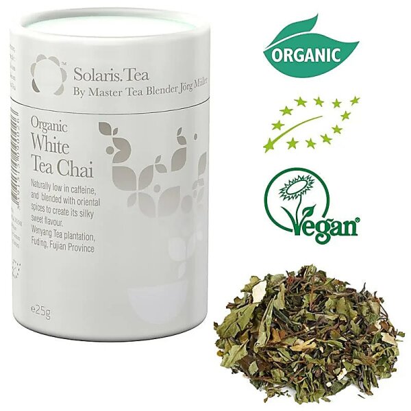 Solaris Biologischer Weisser Tee - Chai - loser Tee -- 25 g