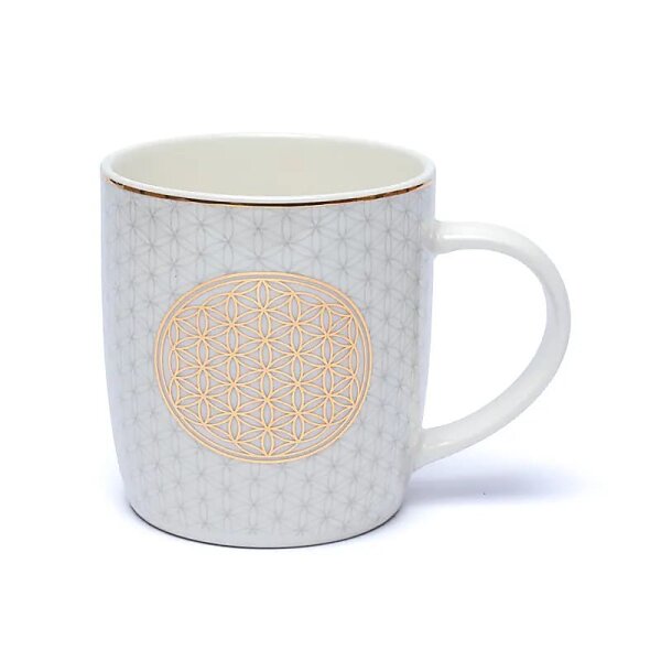 Teetasse mit Sieb Blume des Lebens -- ±400 ml