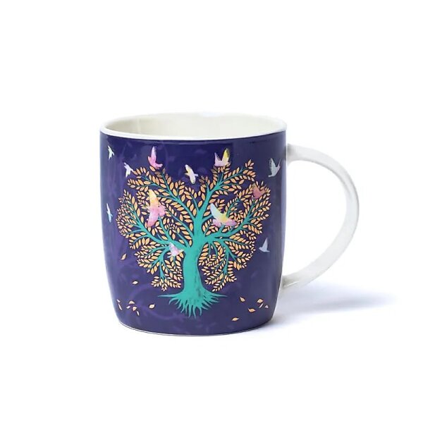 Teetasse mit Sieb Liebesvögel -- ±400 ml