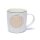 Teetasse mit Sieb Mandala Wei&szlig; -- &plusmn;400 ml