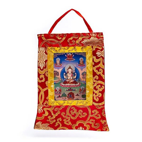 Thangka bedruckt Chenrezig -- 29x20cm