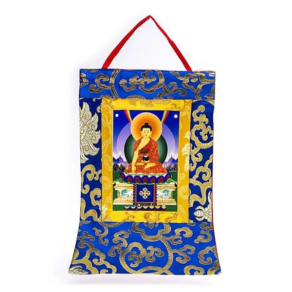 Thangka bedruckt Shakyamuni Buddha -- 29x20cm