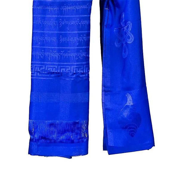 Tibetische Kathag Schal blau extragroß -- 240 cm