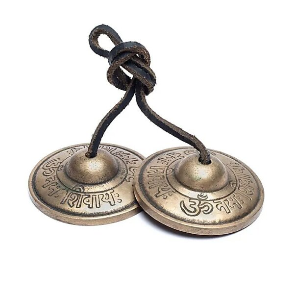 Tingshas OM Namah Shivaya -- 230 g; 6,5cm