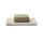 Travertin Seifenhalter oder Kerzenhalter beige -- 15x7,5x1cm; 245g
