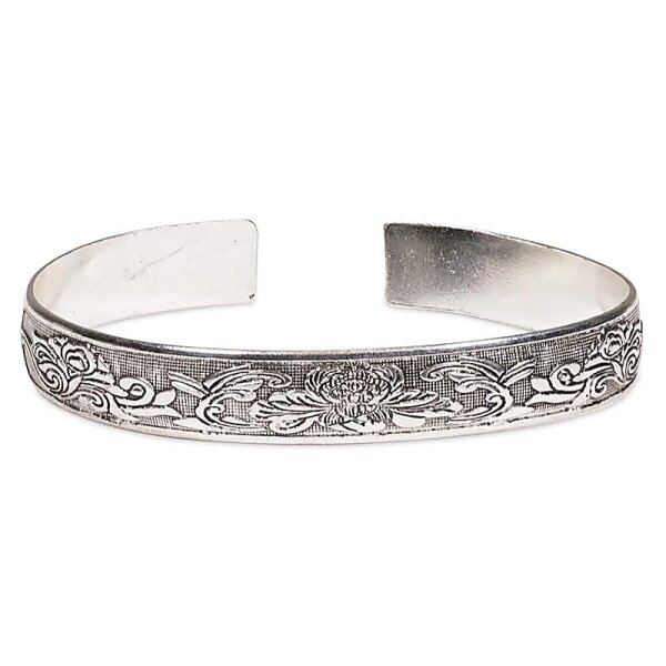 Tribal Miao Lotus Design Armband -- 1 cm