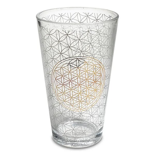 Trinkglas Blume des Lebens -- 480 ml