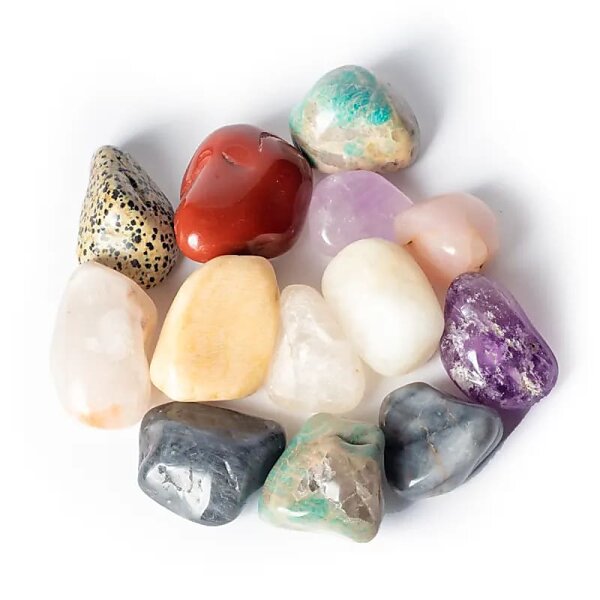 Trommelsteine Mix Brasilien A-Qualität -- ±5-8cm; ±5000g