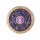 Untersetzer Holz G&ouml;ttin, Amethyst &amp; Lapislazuli -- 10cm