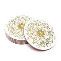 Untersetzer Mandala weiß Set 6 Stück --152g