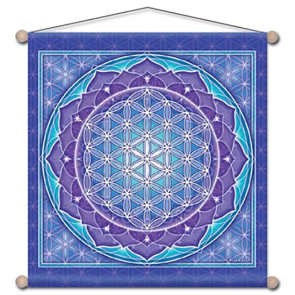 Wandschmuck für Meditation Blume des Lebens  -- 38x38 cm