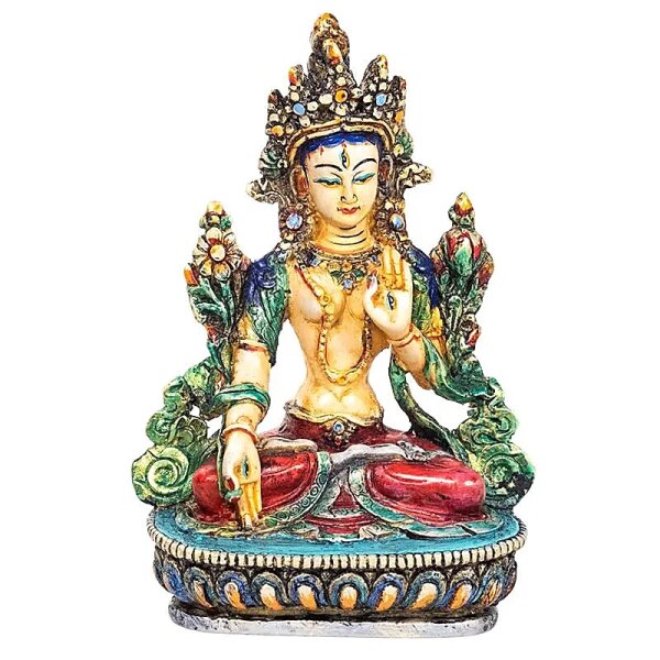 Weiße Tara bemalt -- 368 g; 11x8x15 cm