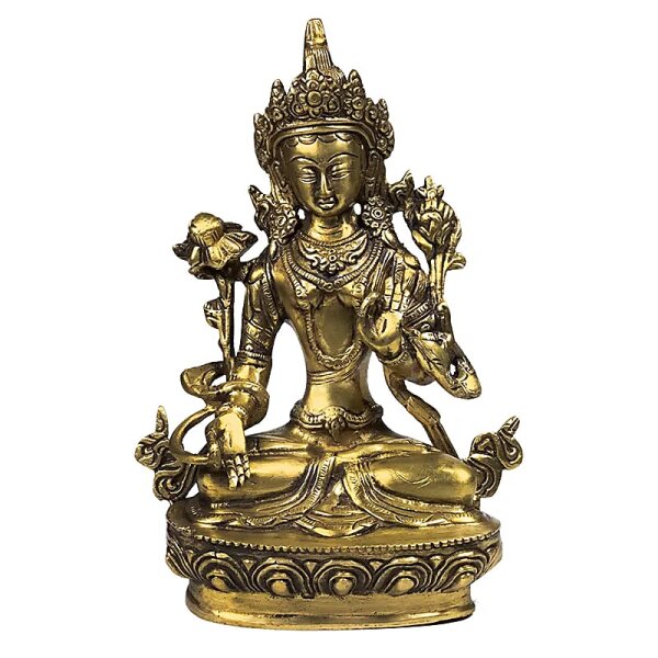 Weiße Tara Statue Messing -- 1734 g; 20 cm