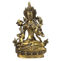 Weiße Tara Statue Messing -- 1734 g; 20 cm