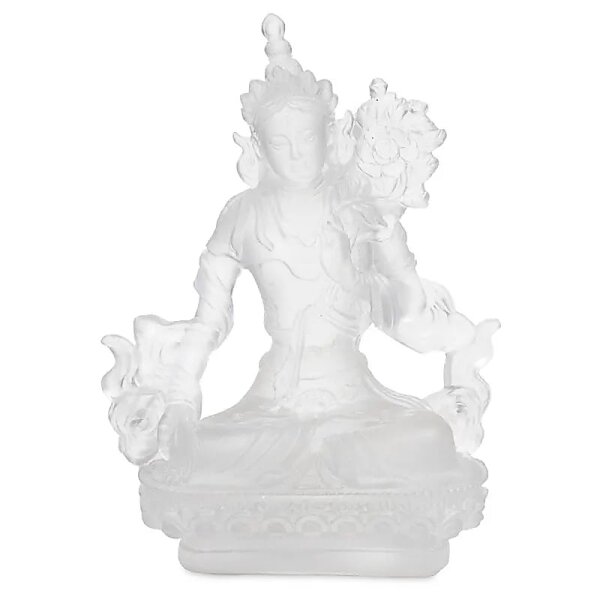 Weiße Tara transparent weiß -- 13 cm