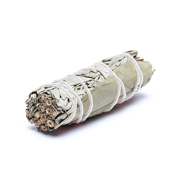 Weißer Salbei Smudge mit Eukalyptus S 2er-Set -- ±10-11cm; ±25-35g