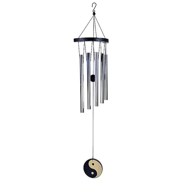 Windspiel - Yin Yang mit 5 Stäben -- 35 cm