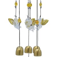 Windspiel mit fünf Engeln -- 65 cm