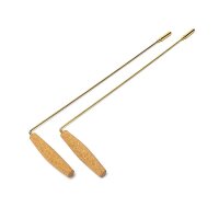 Wünschelrute (Paar) Messing/Kork -- 40cm