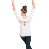 Yoga Top Chakra Biobaumwolle M/L weiß -- 271 g